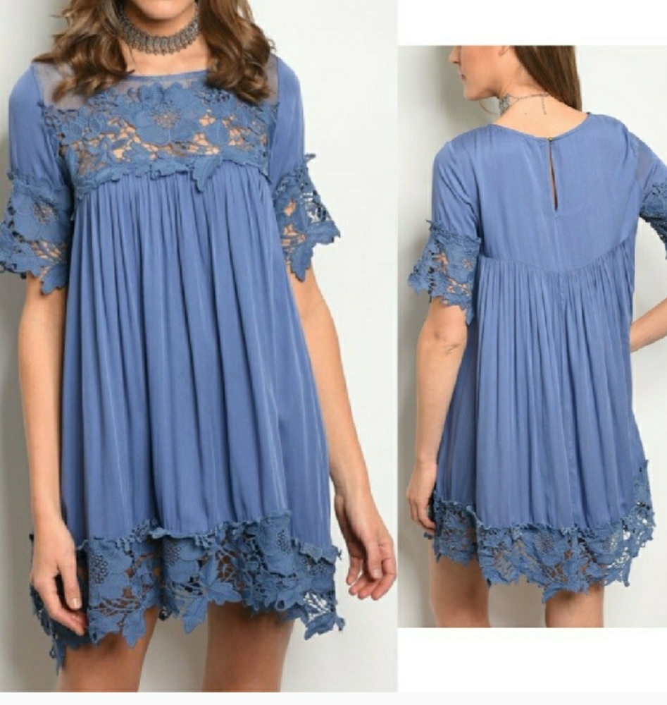 🖤 Crochet Tunic Dress